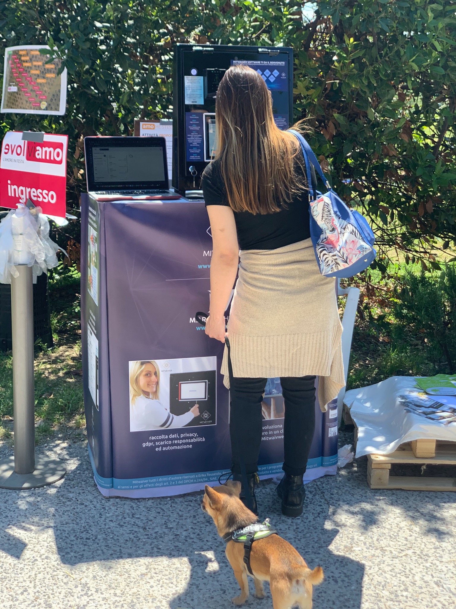 Utilizzo della postazione Mitwaiver